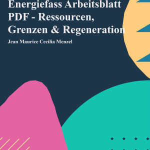 Energiefass Arbeitsblatt PDF - Ressourcen, Grenzen & Regeneration